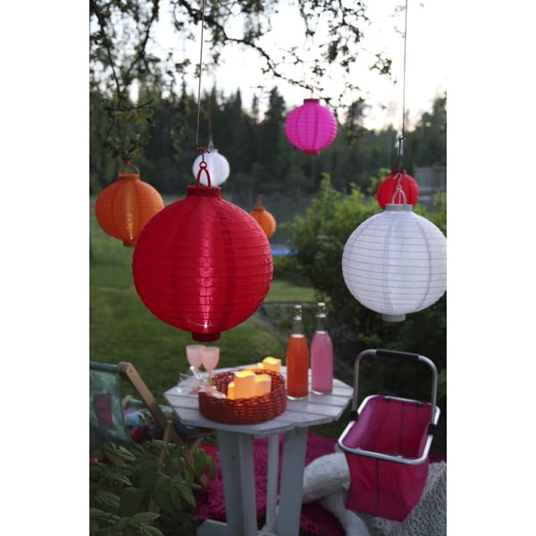 Roosa päikesepaneeliga LED-latern väljas, ø 20 cm - Star Trading-image-2