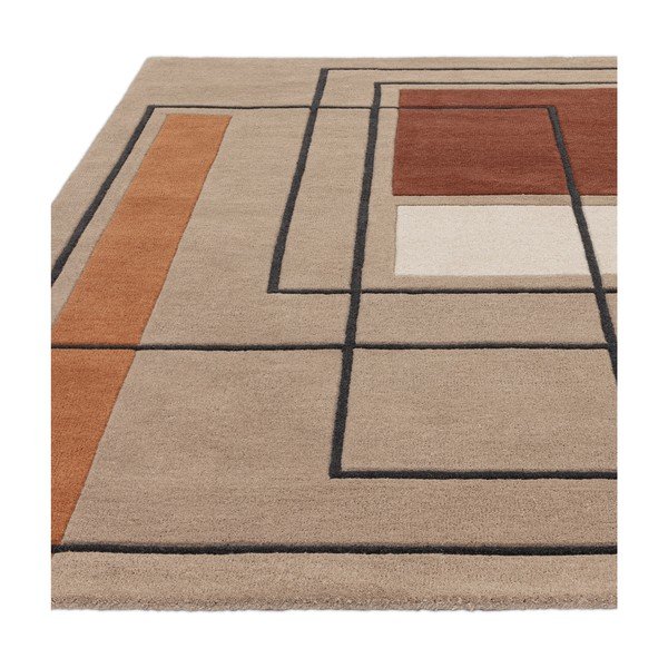 Beež-tellisevärvi villane vaip 120x170 cm Reef - Asiatic Carpets-image-3