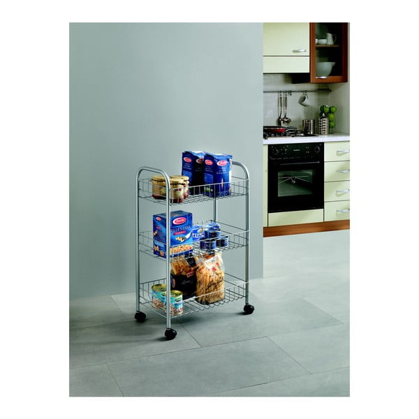 Mobiilne statiiv 3 riiuliga Lugano - Metaltex-image-1