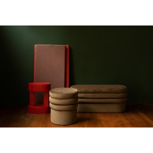 Pruun sametist tumba Aditi - Dutchbone-image-2