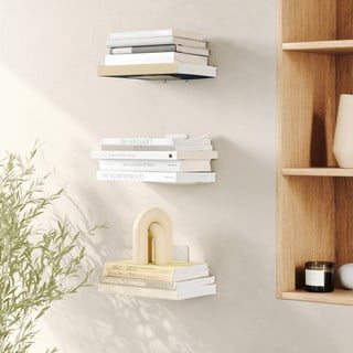 Hõbedased metallriiulid 3 tk komplektis 14 cm Conceal - Umbra