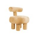 Kollane sametist tugitool Abrazo - Leitmotiv