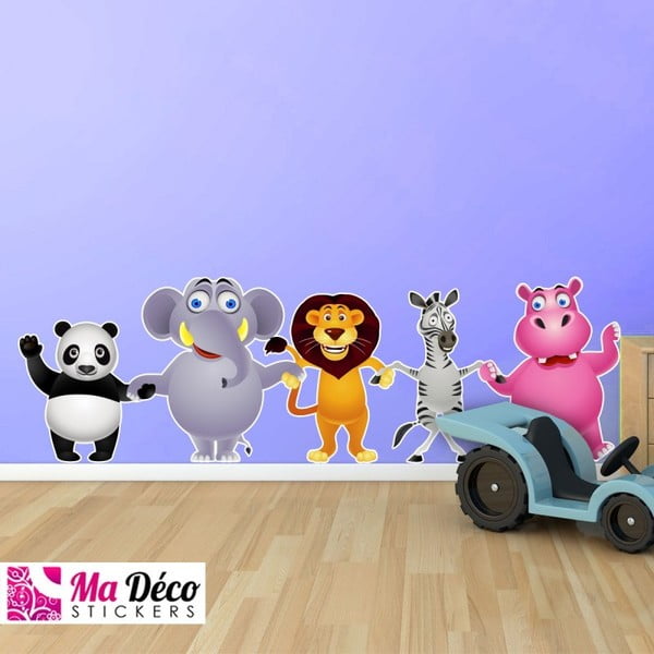 Seinakleebised Fantastiline džungli sõbrad - Ambiance-image-1