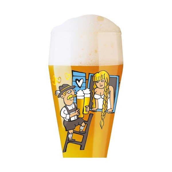 Set pivní sklenice z křišťálového skla a 5 podtácků Ritzenhoff Martina Schlenke, 645 ml-image-2