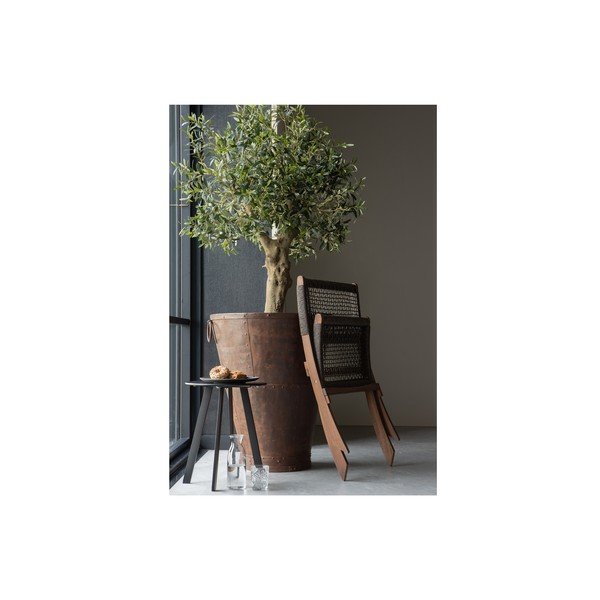 Must aia hoiulaud, ø 40 cm Fer - WOOOD-image-4