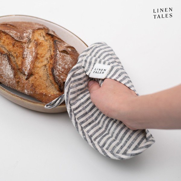 Linane pajalapp Thin Black Stripes - Linen Tales-image-2