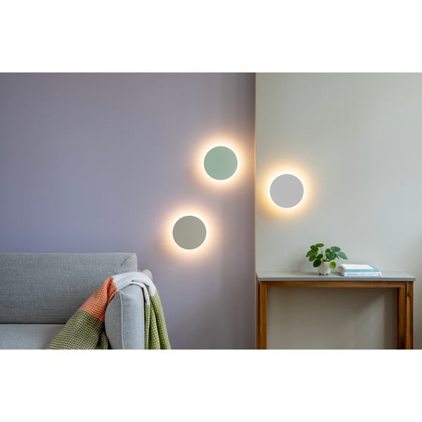 Heleroheline LED seinavalgusti USB-taimeriga/kaugjuhtimispuldiga ø 19 cm Dot - Remember-image-3