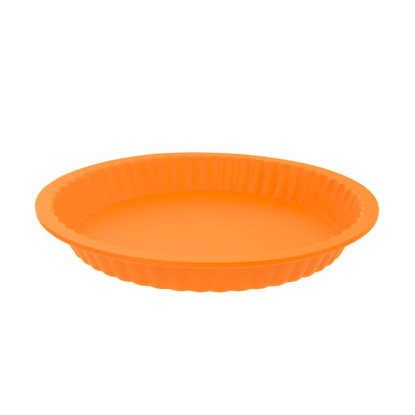 Oranžová silikonová forma na koláč Orion Baker, ø 27 cm