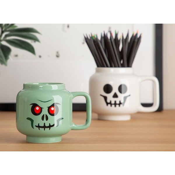 Roheline keraamiline laste latte kruus, 255 ml Skeleton – LEGO®-image-1