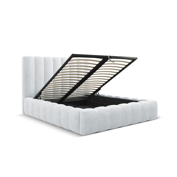 Helehall kaheinimesevoodi koos panipaigaga 180x200 cm Kelp - Micadoni Home-image-2