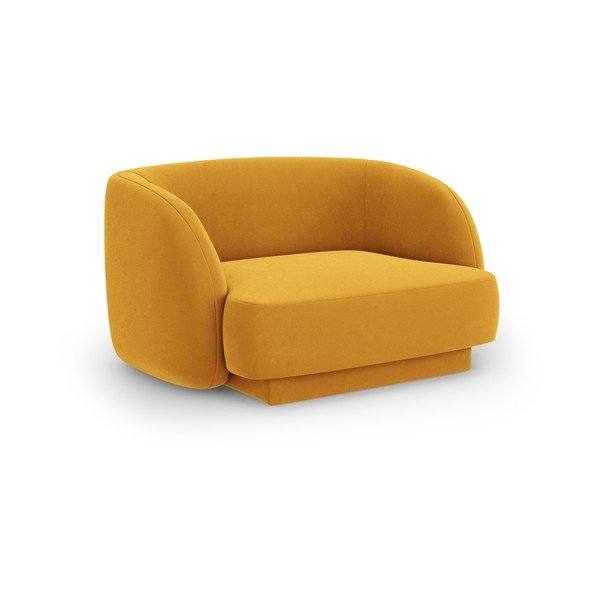 Sinepivärvi sametist tugitool Miley - Micadoni Home