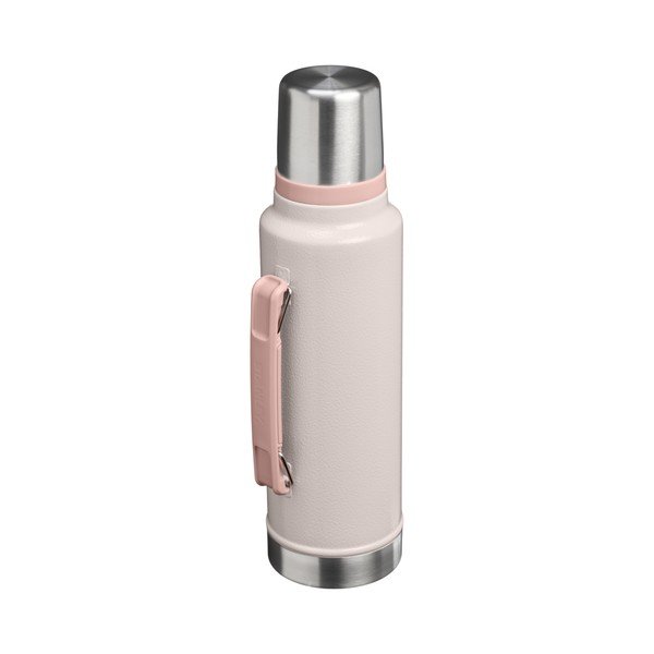 Heleroosa roostevabast terasest termos 1,4 l Legendary Classic Bottle Hammertone Rose Quartz - Stanley-image-2