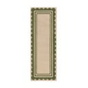 Roheline käsitsi kootud villane vaip 80x230 cm Lois Scallop - Flair Rugs