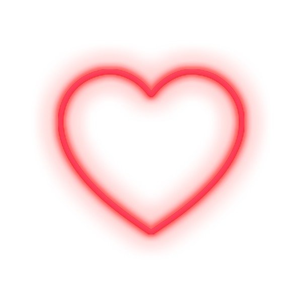 Punane seinakaunistus Süda, 40 x 36 cm Small Heart - Candy Shock-image-1