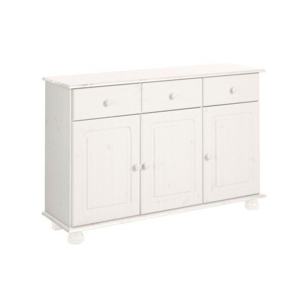 Valge männipuidust kummut 116x76 cm Ella – Støraa-image-3