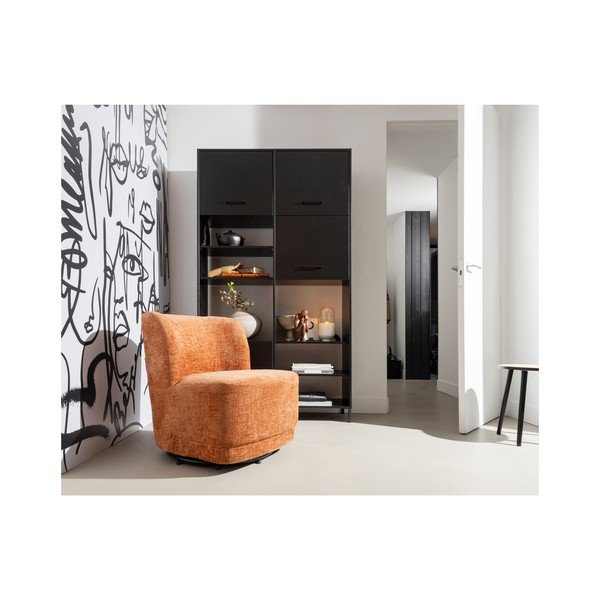 Oranž sametist tugitool Atty - WOOOD-image-1