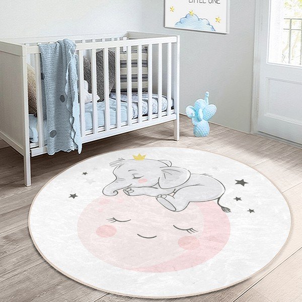 Valge laste vaip ø 120 cm Comfort - Mila Home-image-1