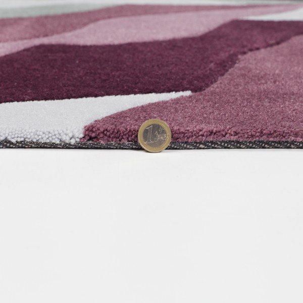 Šedo-fialový koberec Flair Rugs Splinter Purple, 120 x 170 cm-image-1