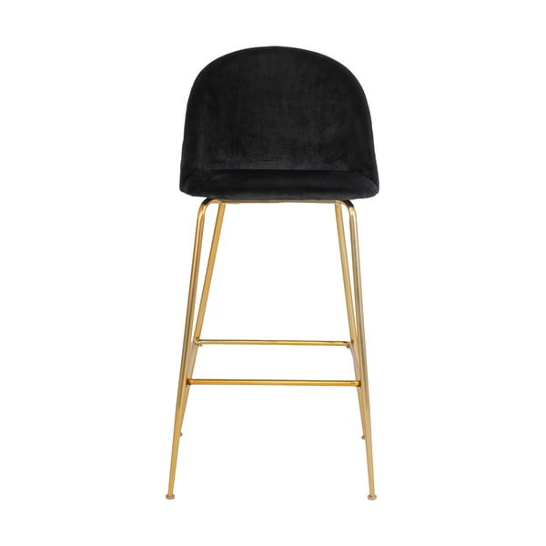 Mustad sametist baaritoolid 2tk komplektis 108 cm Lausanne - House Nordic-image-1