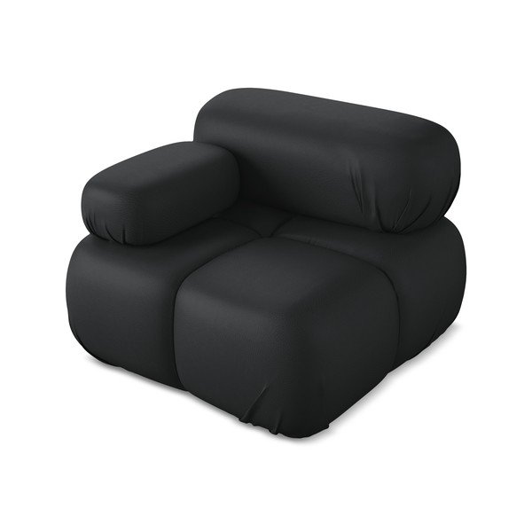 Must kunstnahast diivanimoodul (vasakpoolne nurk) Lokua - Makamii-image-2