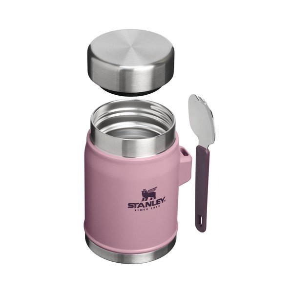 Lilla roostevabast terasest toidutermos 400 ml Legendary Food Jar + Spork Purple Smoke - Stanley-image-2
