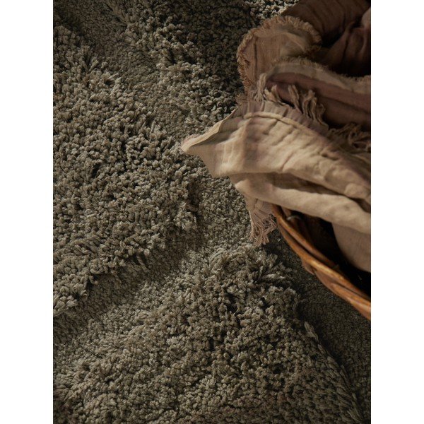 Khaki värvi käsitsi kootud ümmargune vaip ø 200 cm Lambeth Jasper - Ted Baker-image-2