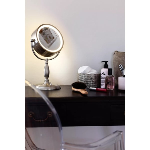 Hõbedase valgustusega lauapeegel, ø 16,2 cm - Markslöjd-image-1