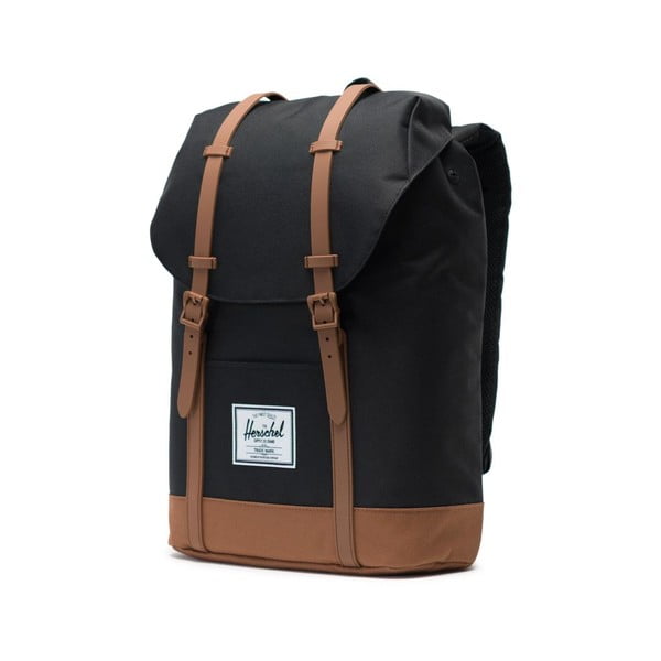 Must pruunide detailidega seljakott , 19,5 l Retreat - Herschel-image-1