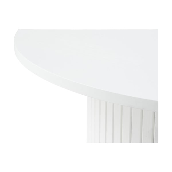 Valge ümmargune diivanilaud Nola - Unique Furniture-image-3