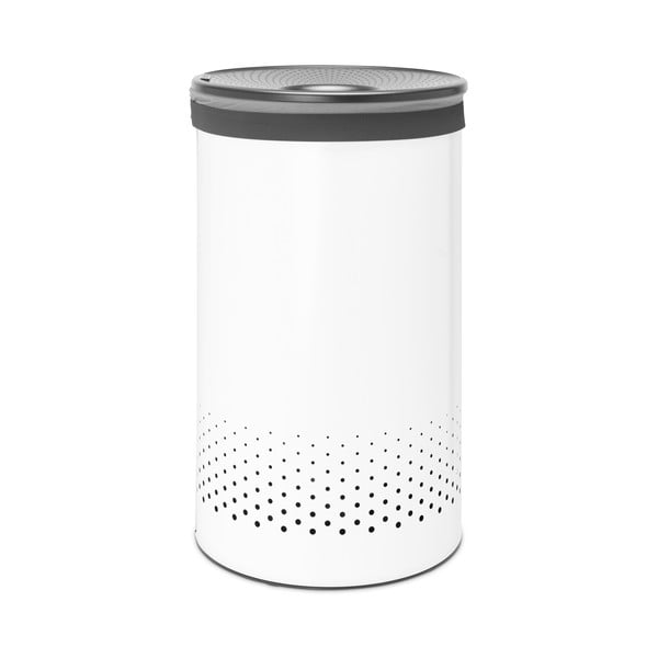 Valge metallist pesukorv 60 l - Brabantia