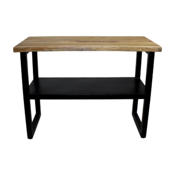 Konzolový stolek z neopracovaného dřeva a kovu HSM collection SoHo