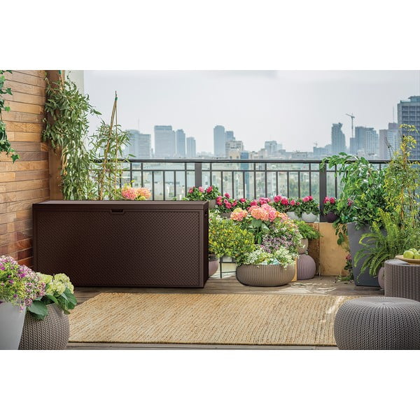 Tumepruun aia hoiukast Emily - Keter-image-1