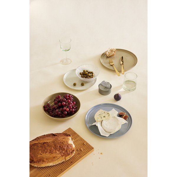 Kreemvalge keraamiline taldrik ø 23 cm Amare - Hübsch-image-3