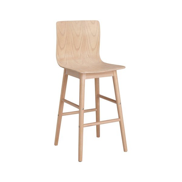 Looduslikust värvi kummipuust baaritool (istme kõrgus 68 cm) Svensen - Ellos Home