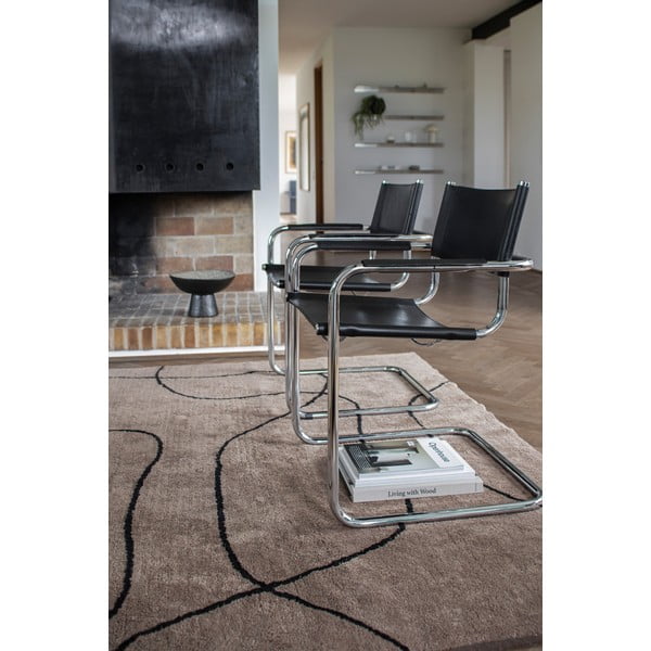 Pruun pestav puuvillane vaip 140x200 cm Shadow - Mette Ditmer Denmark-image-1