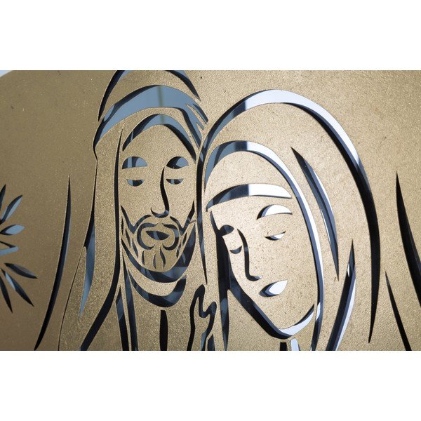 Kuldne seinakaunistus Nativity - Mauro Ferretti-image-3