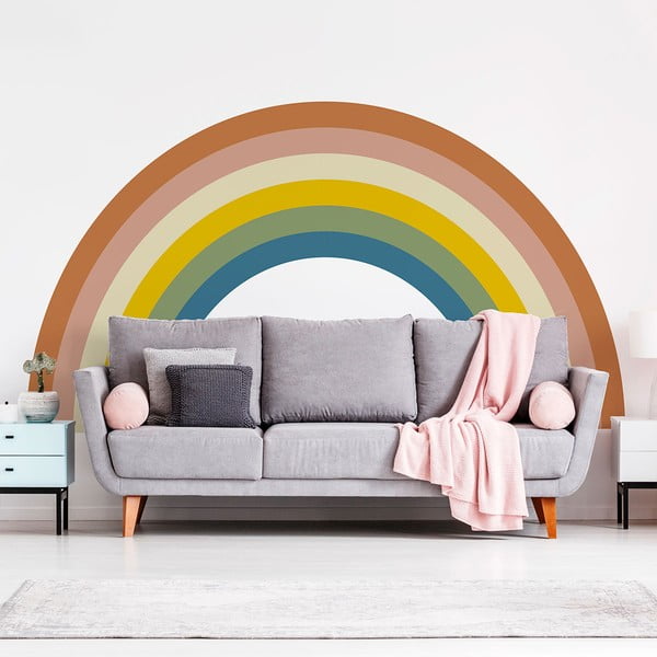 Laste seinakleebis 158x87 cm Pastel Rainbow - Ambiance