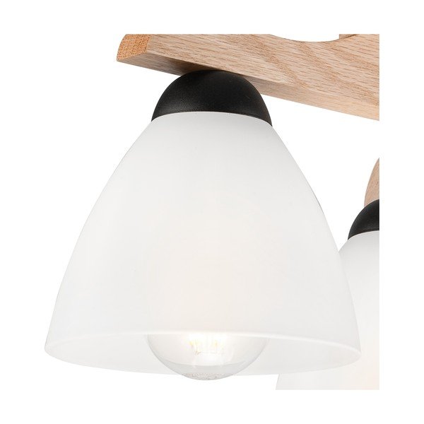 Valge laevalgusti klaasist varjuga ø 16 cm Andreas - LAMKUR-image-3