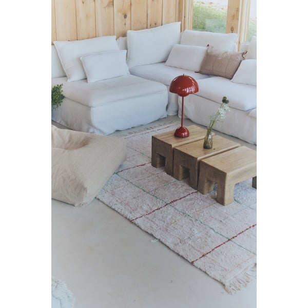 Kreem puuvillane vaip 140x200 cm Color Lines – Lorena Canals-image-1