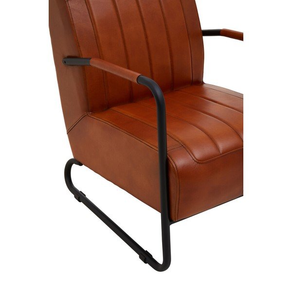 Pruunist nahast tugitool Buffalo - Premier Housewares-image-3