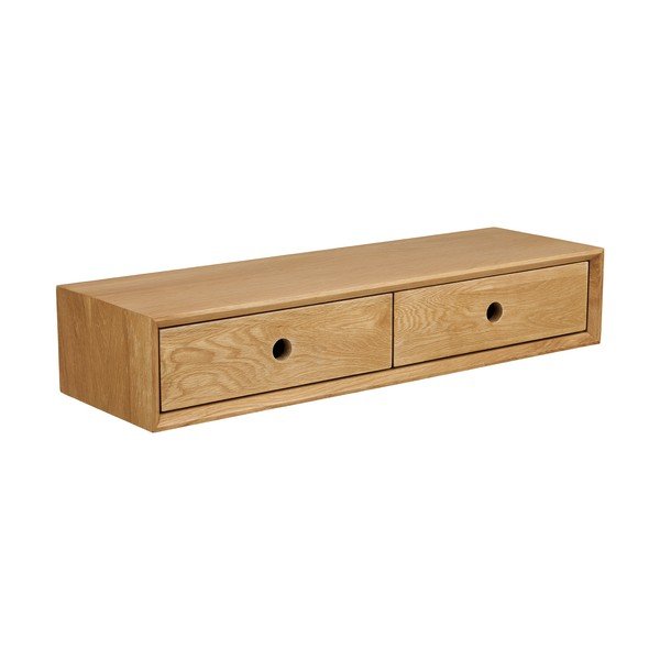 Tammepuidust riiul heledas naturaalses toonis 80 cm Luzern - House Nordic