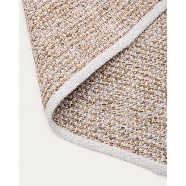 Beež sise- ja välistingimustes kasutatav taaskasutatud kiududest vaip 200x300 cm Nailan - Kave Home-image-4