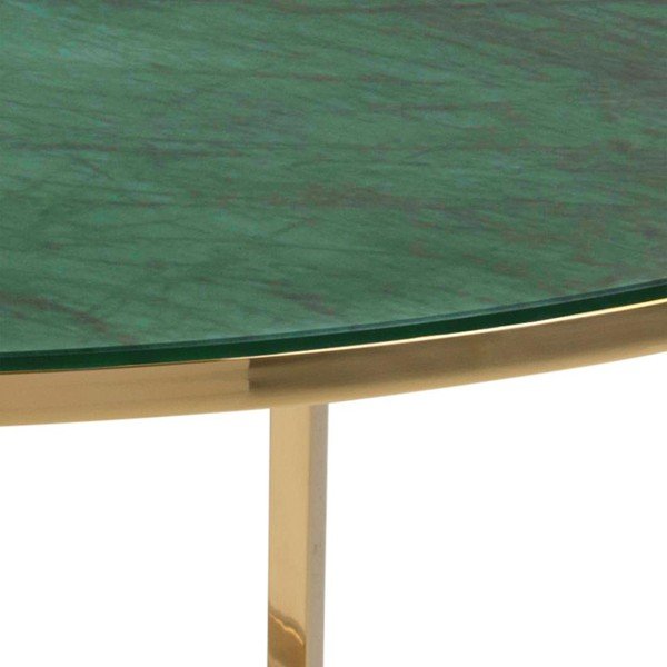 Roheline ümmargune kohvilaud ø 80 cm Alisma - Actona-image-3