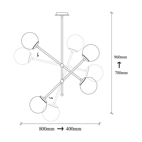 Must rippvalgusti Best - Opviq lights-image-3