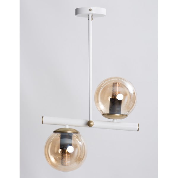 Klaasist varjuga rippvalgusti ø 15 cm Libra – Squid Lighting-image-1