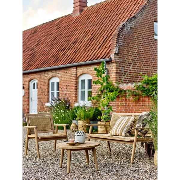 Akaatsia täispuidust ümmargune diivanilaud ø 64 cm Sorrento - Bloomingville-image-3