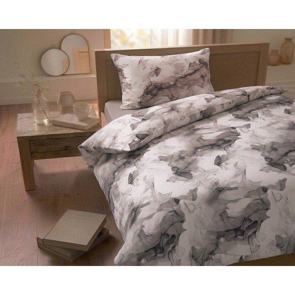 Pruun üheinimesevoodipesu puuvillasatiinist 140x200 cm Deluxe Minerals - My House-image-1