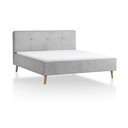 Helehall polsterdatud kaheinimesevoodi 140x200 cm Smart - Meise Möbel
