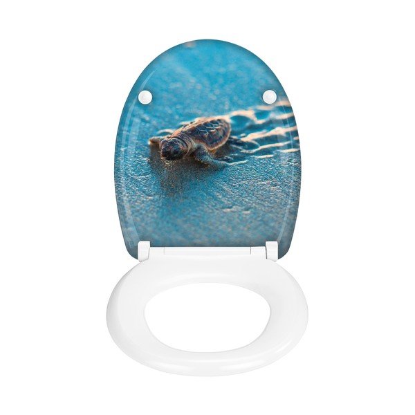 Automaatse sulgemisega tualettruumi iste 37,5 x 41,5 cm Caretta - Wenko-image-1