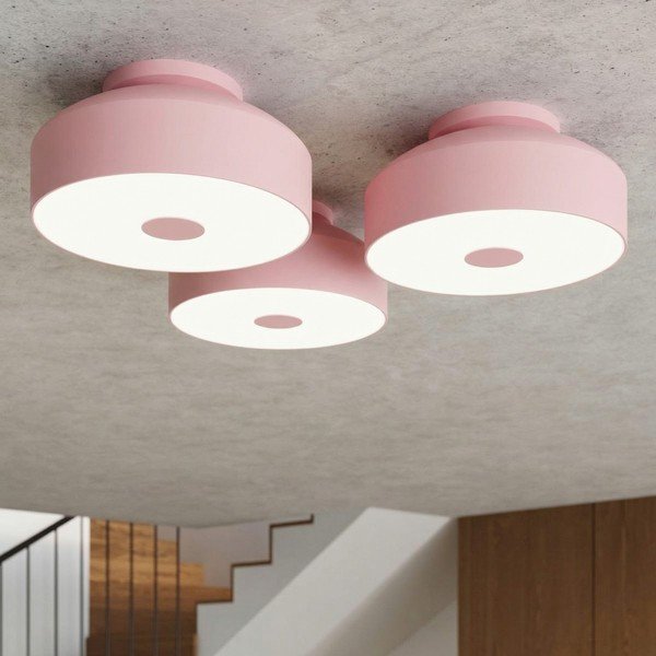 Roosa terasest laelamp ø 30 cm Omiq - Sollux-image-3